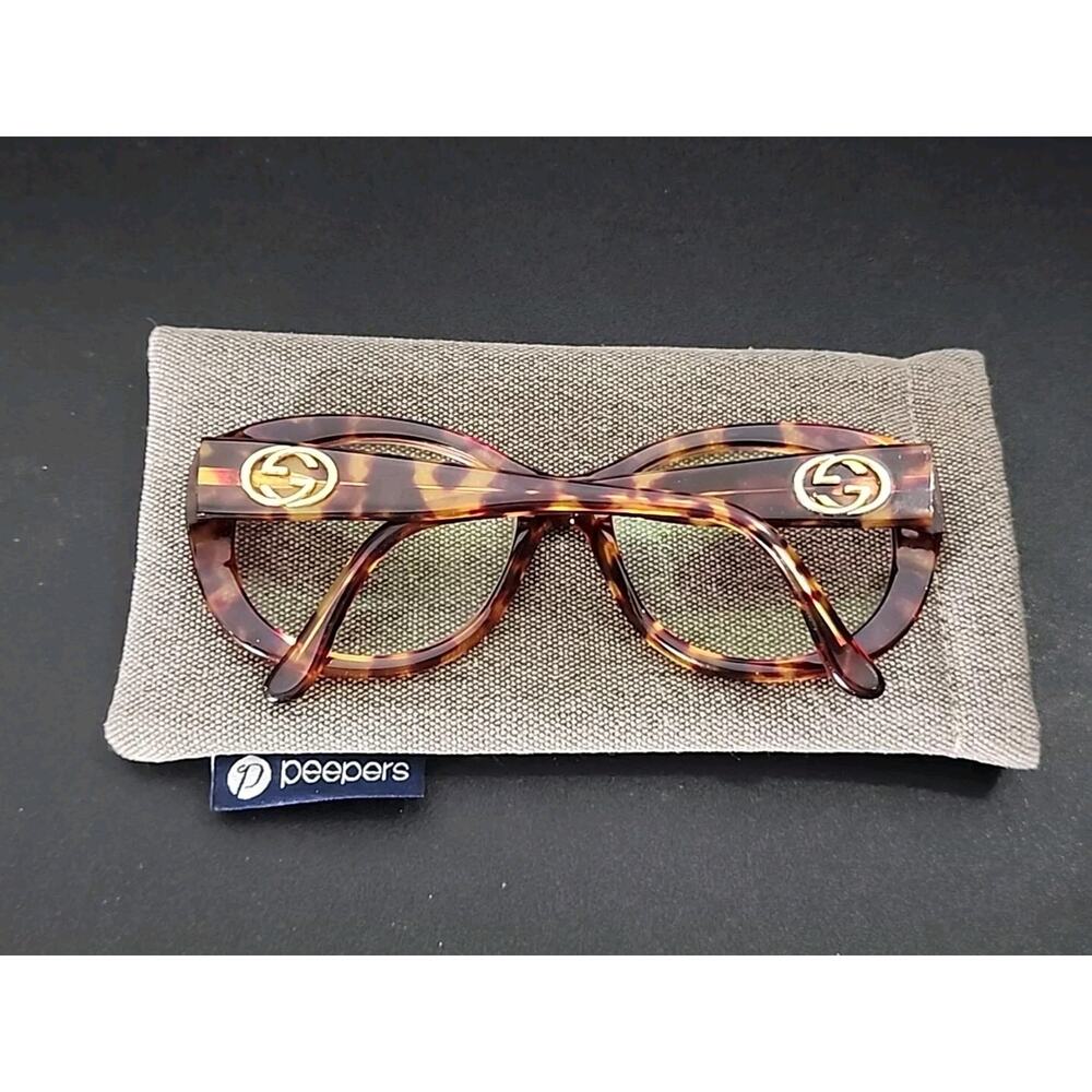 Gucci Tortoise Shell Butterfly Women Eyeglasses 02Y 56*18 Reading GG 2171/N/S - Picture 7 of 7